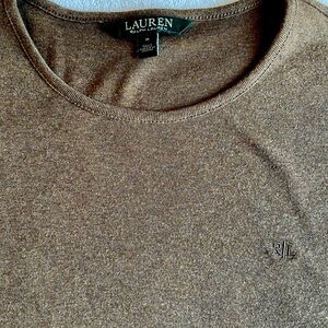 LAUREN by Ralph Lauren brown top size M -